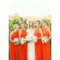 Сватба бал и кръщене в оранжево